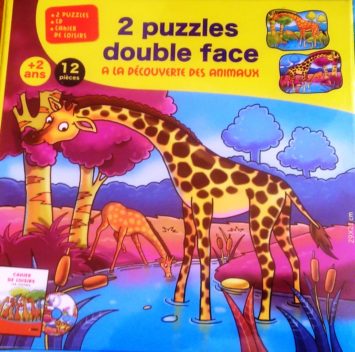 Puzzles double face  la découverte des animaux + Cahier de loisirs + CD