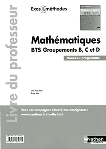 Mathématiques BTS Groupements B, C et D c7